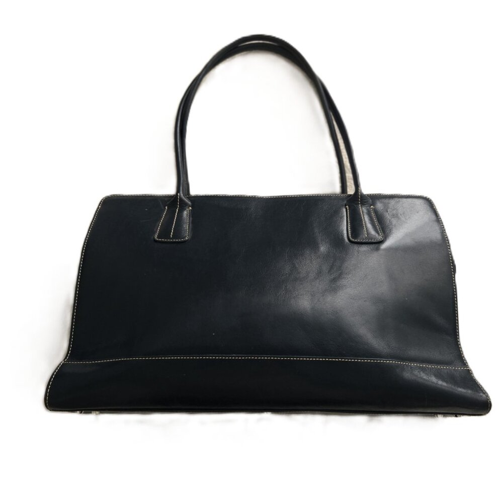 Nordstrom teal leather bag laptop bag fully lined